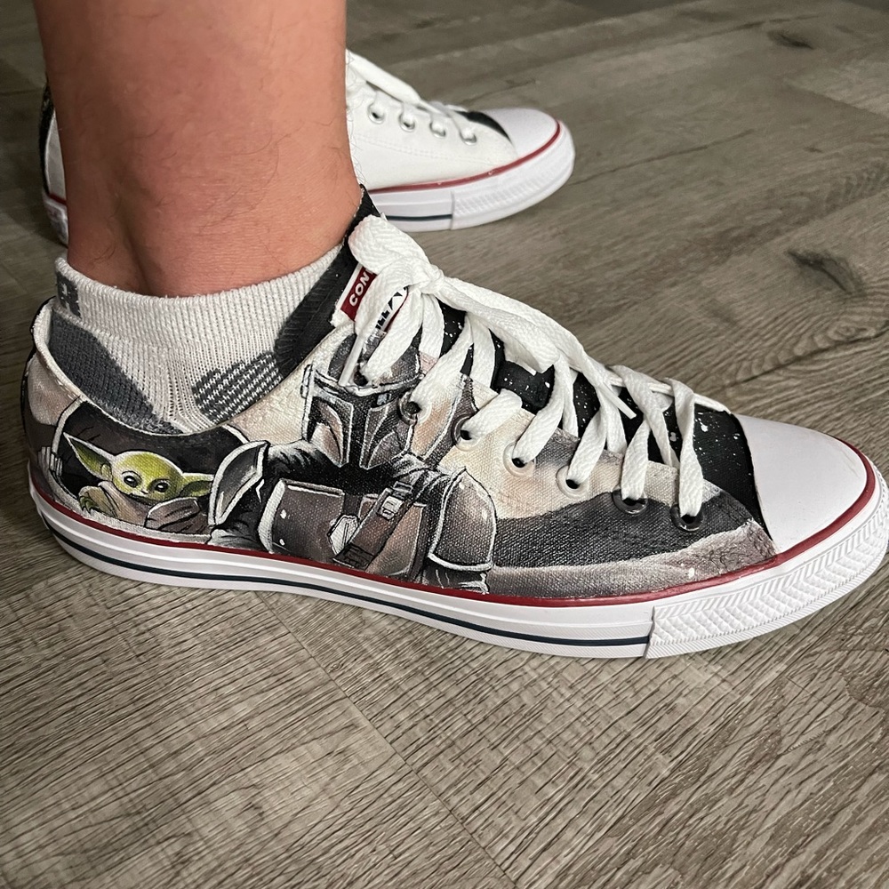 One of a kind Star Wars Converse low tops